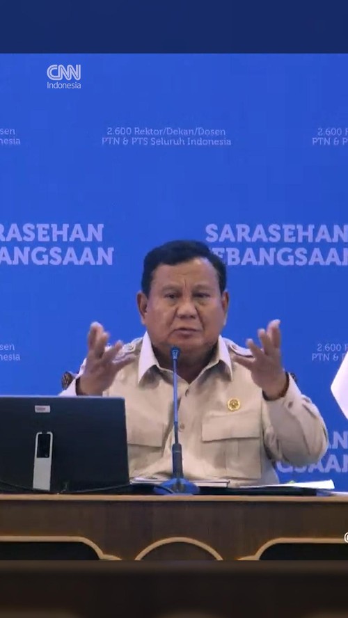 ⁠Prabowo Soroti Kampus Tempat Kebebasan Akademis, Bukan Aspek Lain