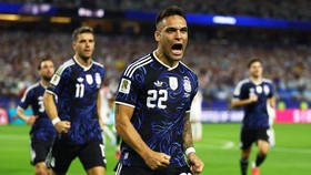 Soccer Football - FIFA World Cup 2026 - Group J - Jordan v Argentina - Dallas Stadium, Arlington, Texas, U.S. - June 27, 2026
Argentina's Lautaro Martinez celebrates scoring their second goal REUTERS/Kai Pfaffenbach     TPX IMAGES OF THE DAY