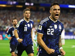 Soccer Football - FIFA World Cup 2026 - Group J - Jordan v Argentina - Dallas Stadium, Arlington, Texas, U.S. - June 27, 2026
Argentina's Lautaro Martinez celebrates scoring their second goal REUTERS/Kai Pfaffenbach     TPX IMAGES OF THE DAY
