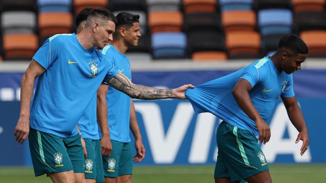Latihan Skuad Brazil Jelang Lawan Jepang di 32 Besar Piala Dunia 2026