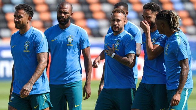 Latihan Skuad Brazil Jelang Lawan Jepang di 32 Besar Piala Dunia 2026