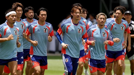 Latihan Skuad Jepang Jelang Lawan Brazil di 32 Besar Piala Dunia 2026