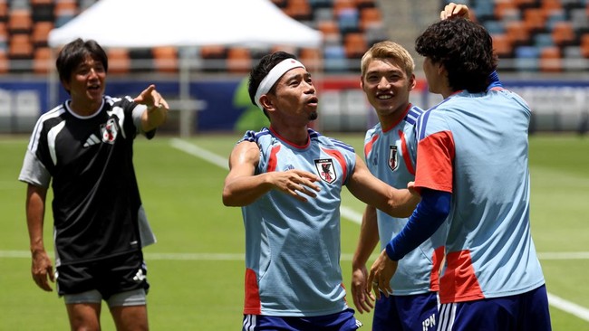 Latihan Skuad Jepang Jelang Lawan Brazil di 32 Besar Piala Dunia 2026