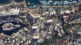 Citra satelit menunjukkan kondisi sebelum dan sesudah terjadinya dua gempa bumi mematikan di Venezuela pada Rabu (24/6).