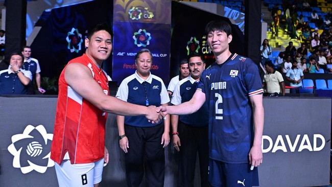 Timnas Voli Putra Indonesia vs Korea Selatan juara AVC Men's Cup 2026. (Asian Volley Ball)