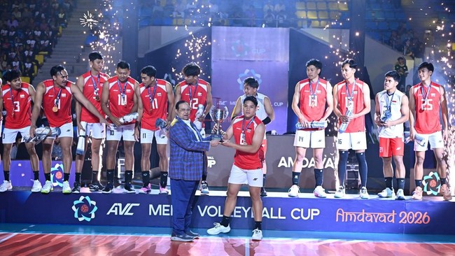 Timnas Voli Putra Indonesia vs Korea Selatan juara AVC Men's Cup 2026. (Asian Volley Ball)