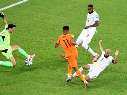 Soccer Football - FIFA World Cup 2026 - Round of 32 - Netherlands v Morocco - Estadio Monterrey, Monterrey, Mexico - June 29, 2026 Netherlands' Cody Gakpo scores their first goal REUTERS/Raquel Cunha
