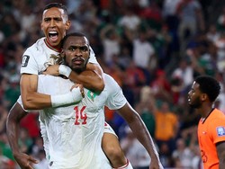 Soccer Football - FIFA World Cup 2026 - Round of 32 - Netherlands v Morocco - Estadio Monterrey, Monterrey, Mexico - June 29, 2026
Morocco's Issa Diop celebrates scoring their first goal with Soufiane Rahimi REUTERS/Eloisa Sanchez     TPX IMAGES OF