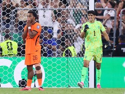 Soccer Football - FIFA World Cup 2026 - Round of 32 - Netherlands v Morocco - Estadio Monterrey, Monterrey, Mexico - June 29, 2026 Netherlands' Quinten Timber looks dejected after missing a penalty during the penalty shootout REUTERS/Eloisa Sanchez
