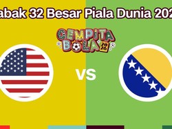 Cover Live Report - Babak 32 Besar Piala Dunia 2026 (Amerika Serikat vs Bosnia)
