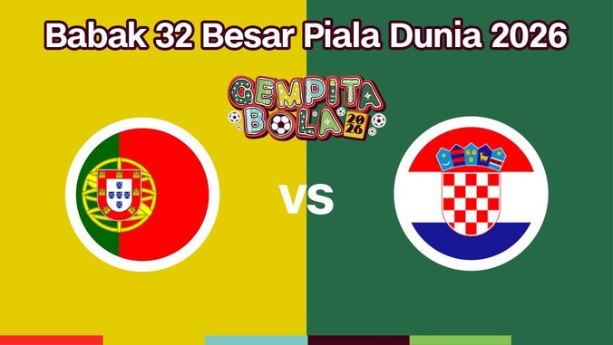 Cover Live Report - Babak 32 Besar Piala Dunia 2026 (Portugal vs Kroasia)