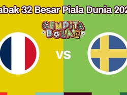 Cover Live Report - Babak 32 Besar Piala Dunia 2026 (Prancis vs Swedia)