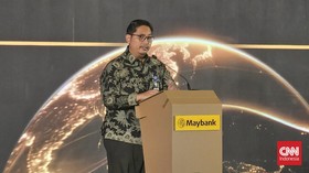 Pelaksana Tugas (Plt) Direktur Jenderal Stabilitas dan Pengembangan Sektor Keuangan Kemenkeu Herman Saherrudin dalam acara Maybank Indonesia Sustainable Forum 2026 di Jakarta Selatan, Selasa (30/6).