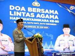 Kapolda Sumsel Gelar Doa Lintas Agama Jelang Hari Bhayangkara