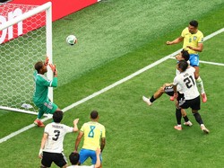 Soccer Football - FIFA World Cup 2026 - Round of 32 - Brazil v Japan - Houston Stadium, Houston, Texas, U.S. - June 29, 2026 Brazil's Casemiro scores their first goal REUTERS/Pedro Nunes