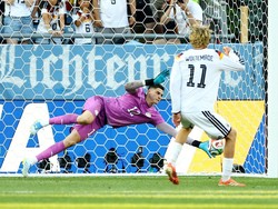 Soccer Football - FIFA World Cup 2026 - Round of 32 - Germany v Paraguay - Boston Stadium, Foxborough, Massachusetts, U.S. - June 29, 2026 Germany's Nick Woltemade has his penalty saved during the penalty shootout by Paraguay's Orlando Gill REUTERS/P