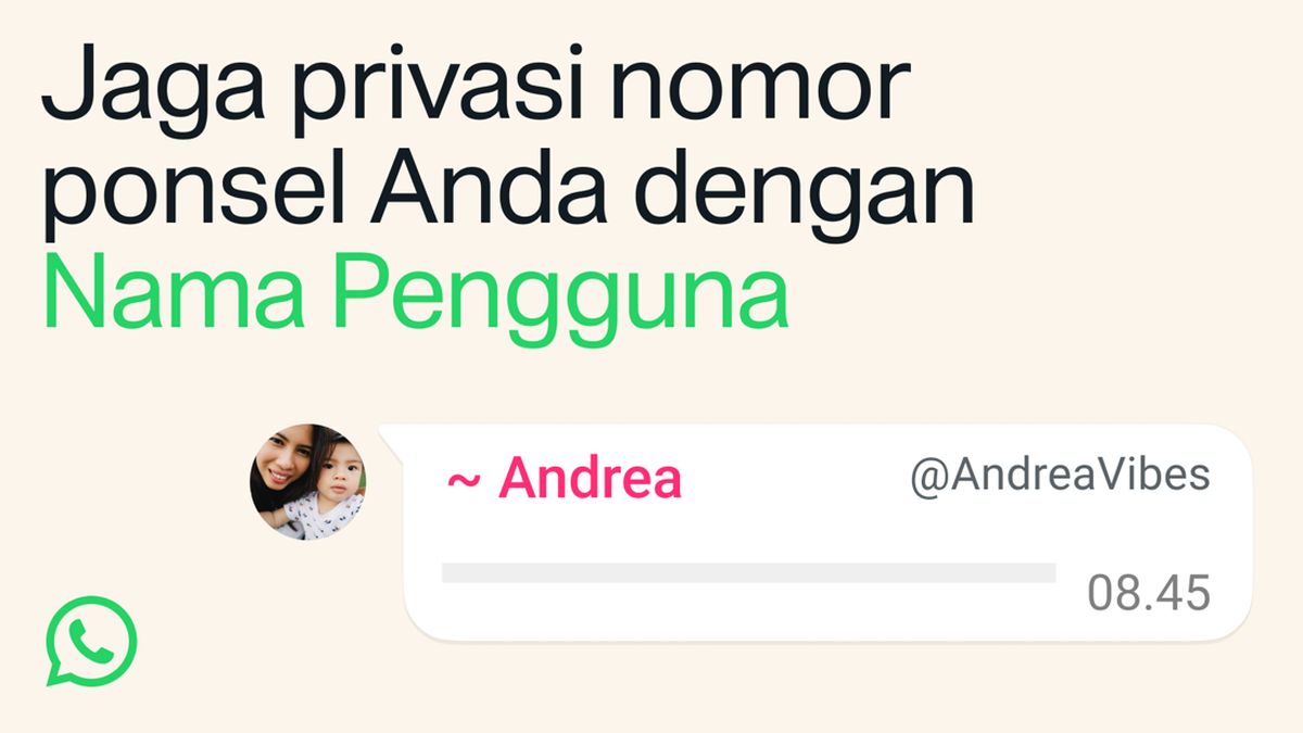WhatsApp Username: Chat Tanpa Nomor HP, Begini Cara Pesannya