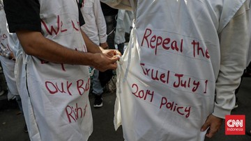 FOTO: 12 Tahun Menanti, Pencari Suaka Gelar Aksi Cruel July di Jakarta