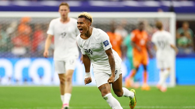 Soccer Football - FIFA World Cup 2026 - Round of 32 - Ivory Coast v Norway - Dallas Stadium, Arlington, Texas, U.S. - June 30, 2026 Norway's Antonio Nusa celebrates scoring their first goal REUTERS/Hannah Mckay