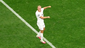 Soccer Football - FIFA World Cup 2026 - Round of 32 - Ivory Coast v Norway - Dallas Stadium, Arlington, Texas, U.S. - June 30, 2026 Norway's Erling Haaland celebrates after the match as Norway qualify for the Round of 16 stage of the World Cup REUTER
