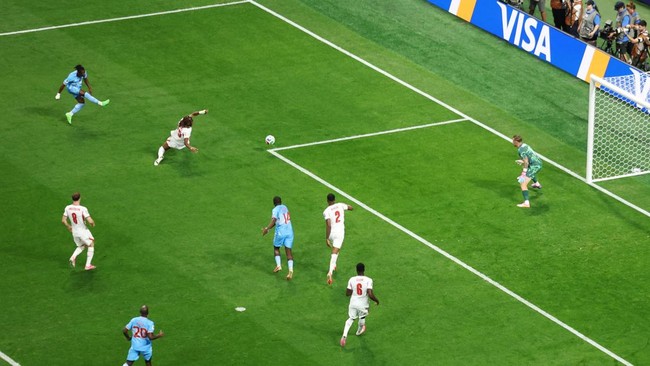 Brian Cipenga bawa RD Kongo unggul 1-0 atas Inggris pada babak pertama laga Piala Dunia 2026.