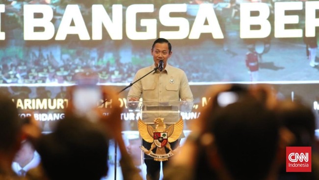 Menko Bidang Infrastruktur dan Pembangunan Kewilayahan, Agus Harimurti Yudhoyono (AHY) saa berpidao di Medan, Sumut, beberapa waktu lalu. 