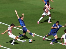Soccer Football - FIFA World Cup 2026 - Round of 32 - United States v Bosnia and Herzegovina - San Francisco Bay Area Stadium, Santa Clara, California, U.S. - July 1, 2026 Christian Pulisic of the U.S. shoots at goal REUTERS/Pedro Nunes