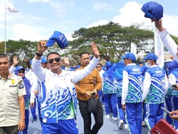 PGRI Bone Bawa 6.000 Guru Hadiri Pembukaan Porsenijar Sulsel di Sidrap