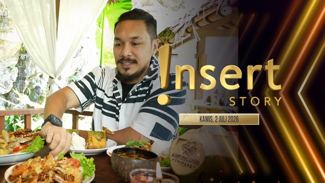 Insert Story: Kulineran di Kampung Daun, Fadi Cobain Nasi Bakar Teri Petai