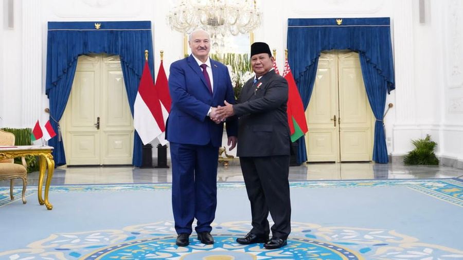 Presiden Republik Indonesia Prabowo Subianto menerima kunjungan kenegaraan Presiden Republik Belarus Aleksandr Lukashenko di Istana Merdeka, Jakarta, Rabu (2/7/2026).