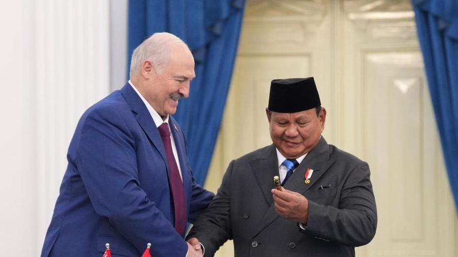 Presiden Republik Indonesia Prabowo Subianto menerima kunjungan kenegaraan Presiden Republik Belarus Aleksandr Lukashenko di Istana Merdeka, Jakarta, Rabu (2/7/2026). (Dok. BPMI Sekretariat Presiden)