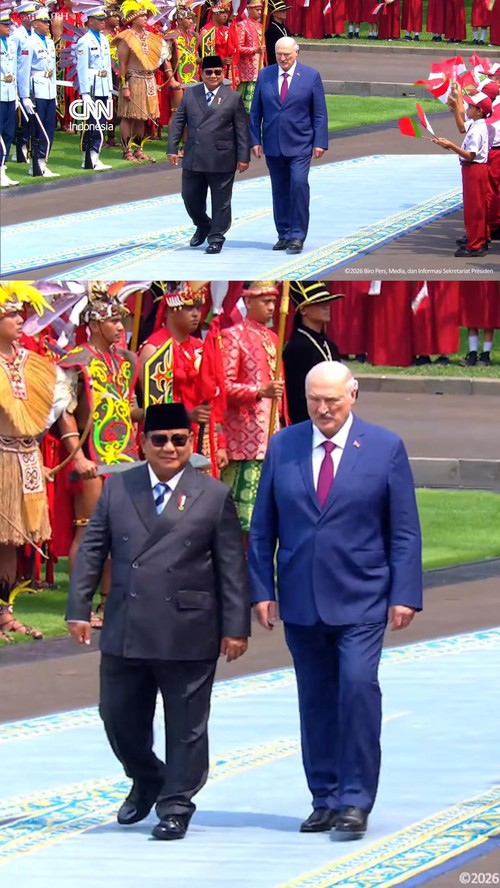 Momen Prabowo Terima Kunjungan Presiden Belarus Lukashenko