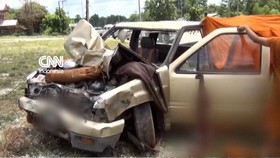 Penampakan Truk Bocah 11 Tahun yang Tabrak Rombongan Biksu di Thailand