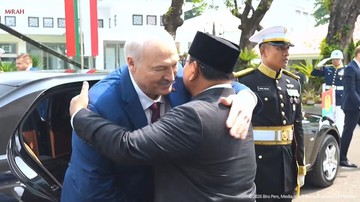 Kata-Kata Prabowo Sambut Hangat Presiden Belarus Lukashenko di Istana