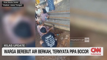VIDEO: Warga Berebut Air Berkah, Ternyata Pipa Bocor
