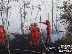 Karhutla di Lahan Gambut OKI 6 Hektare Belum Padam, Asap Pekat