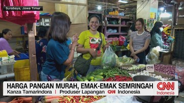 VIDEO: Harga Pangan Murah, Emak-Emak Semringah
