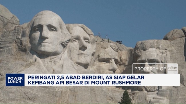 Peringati 2,5 Abad, AS Siap Gelar Kembang Api Besar di Mount Rushmore