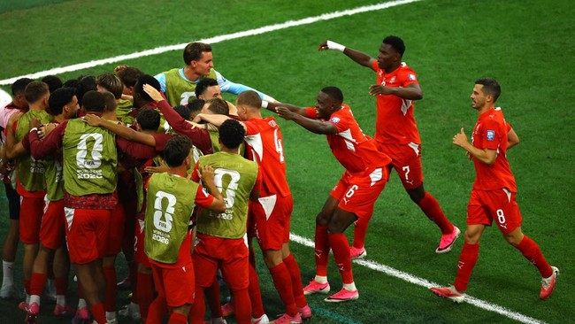 FOTO: Swiss Terlalu Tangguh, Aljazair Tersisih dari Piala Dunia 2026