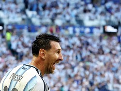 Soccer Football - FIFA World Cup 2026 - Round of 32 - Argentina v Cape Verde - Miami Stadium, Miami Gardens, Florida, U.S. - July 3, 2026 Argentina's Lionel Messi celebrates scoring their first goal REUTERS/Amanda Perobelli