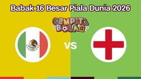 Cover Live Report - Babak 16 Besar Piala Dunia 2026 (Meksiko vs Inggris)