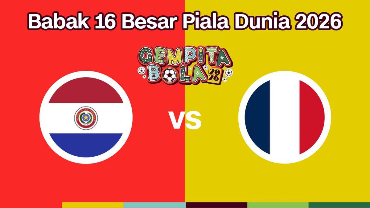LIVE REPORT: Paraguay vs Prancis di 16 Besar Piala Dunia 2026