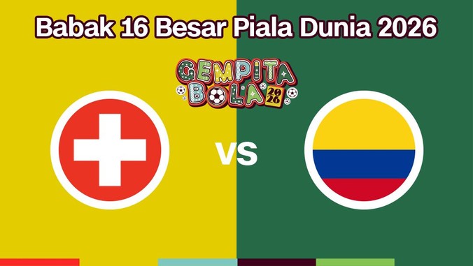 Cover Live Report - Babak 16 Besar Piala Dunia 2026 (Swiss vs Kolombia)