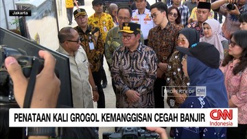 VIDEO: Penataan Kali Grogol Ditargetkan Kurangi Risiko Banjir