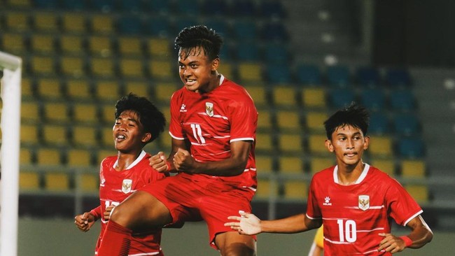 Timnas Indonesia U-17 berhasil mengalahkan Malaysia dalam laga uji coba. (Dok. Timnas Indonesia)