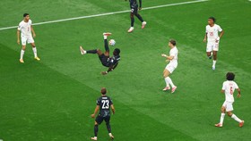 Soccer Football - FIFA World Cup 2026 - Round of 16 - Canada v Morocco - Houston Stadium, Houston, Texas, U.S. - July 4, 2026 Canada's Tani Oluwaseyi reacts REUTERS/Hannah Mckay