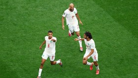 Soccer Football - FIFA World Cup 2026 - Round of 16 - Canada v Morocco - Houston Stadium, Houston, Texas, U.S. - July 4, 2026 Morocco's Azzedine Ounahi scores their first goal past Canada's Maxime Crepeau REUTERS/Hannah Mckay