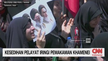 VIDEO: Kesedihan Pelayat Iringi Pemakaman Khamenei