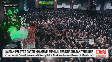 VIDEO: Lautan Pelayat Antar Khamenei Menuju Peristirahatan Terakhir