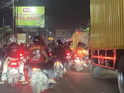 Viral Iring-iringan Pesilat Sempat Tutup Jalan Semarang-Solo Ungaran
